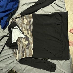 Camo quarter zip